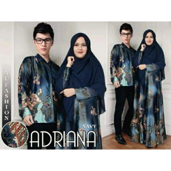 Promo Hari Ini Batik Couple - Batik Adriana - Dress - Baju Muslim - Gamis Syari Untuk Lebaran