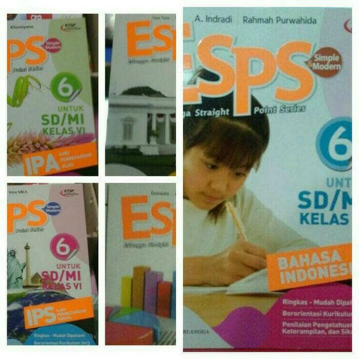 Harga Diskon!! Buku Paket Esps Kls 6 Sd Ipa Ips Mtk Pkn Bhs Indonesia - ready stock