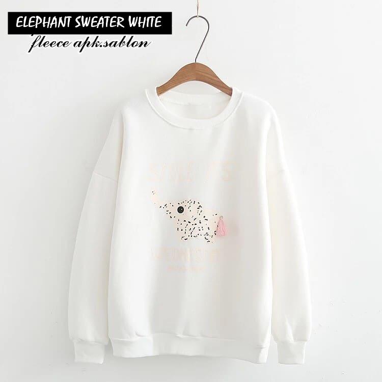 ELEPHANT SWEATER ||| nouska shop ||| jaket sweater baju atasan blouse rajut hijab terbaru kekinian cewek wanita murah