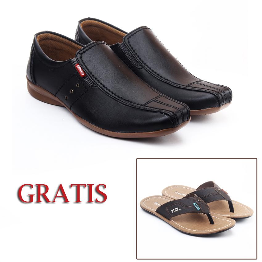 Salvo / fashion pria / sepatu / sepatu pria / sepatu cowo / sepatu cowok / sepatu formal pria / sepatu kerja / sepatu formal pria / sepatu kerja pria / sepatu kulit / sepatu kulit pria / sepatu formal pria /sepatu pantofel CA78 free Sandal ZR coklat