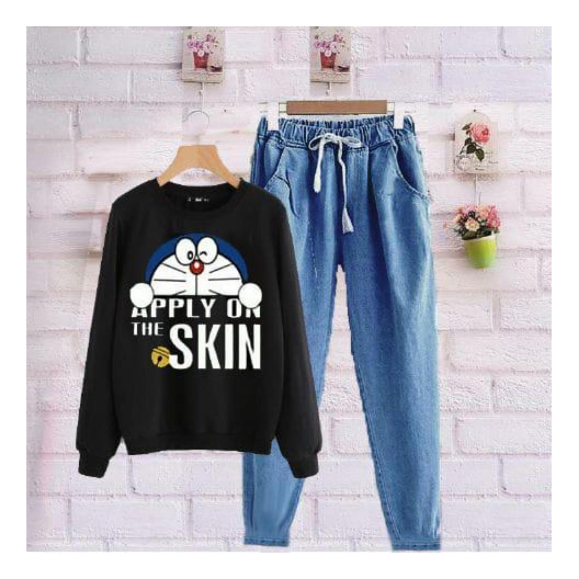 9 Shop Setelan Wanita Baju dan Celana Panjang SKIN DORA - Setelan Wanita - Stelan Wanita Murah - Baju Wanita Murah - Celana Panjang Wanita - Setelan Remaja- Baju Kartun - Stelan Cewek - Setelan Cewek Murah  
