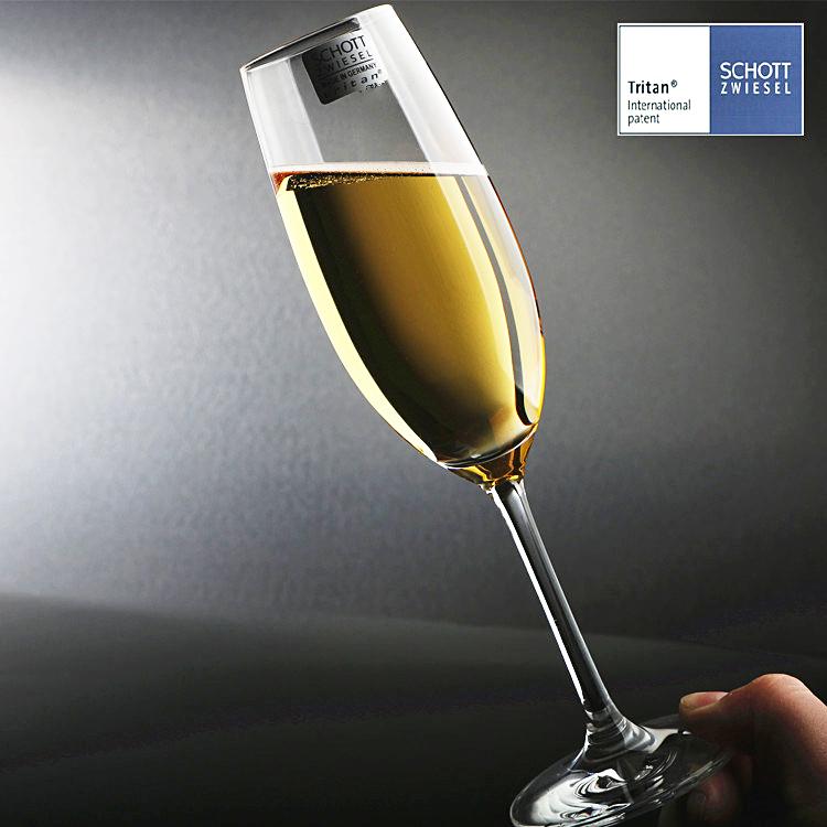 SCHOTT Gelas Sampanye Bebas Timbal Kristal Gelas Wine Tatakan Tinggi
