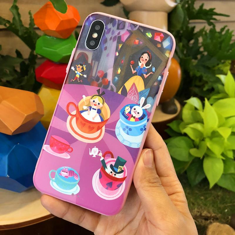 Pesanan Jepang Selubung Ponsel Apple Identitas Selubung Lunak 8 PLUS Kartun Anti Jatuh