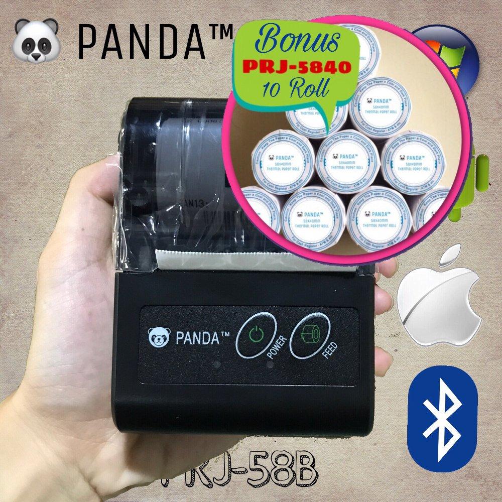 PRINTER BLUETOOTH PPOB STRUK KERTAS 58MM THERMAL PANDA PRJ-58B BUAT PAYTREN-SBPAY-SIMPLEPAY BISA BUAT KASIR SUPPORT PAWOON-KUDO-LOYVERSE-KASIR PINTAR