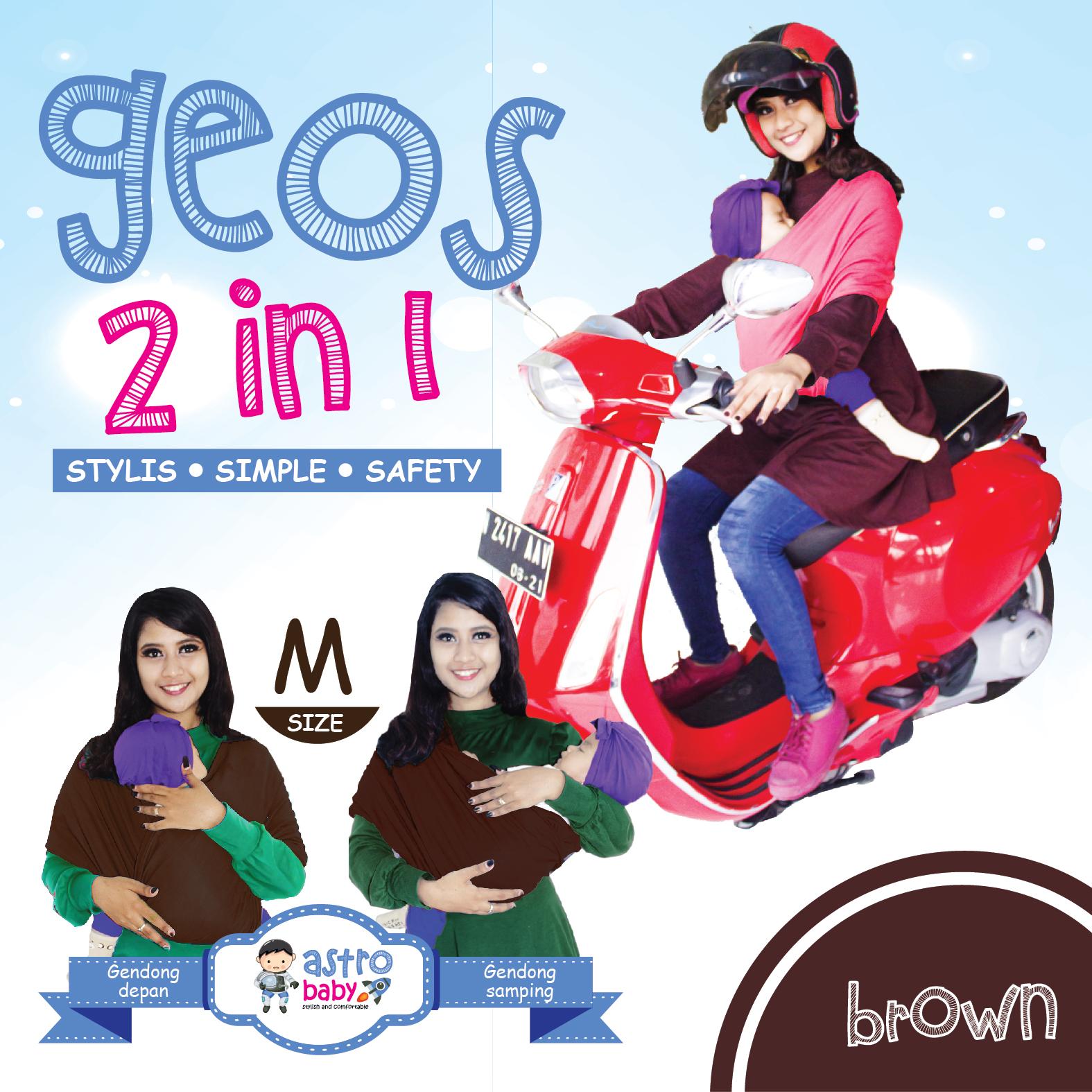 ASTRO BABY - GEOS 2in1 Gendongan Bayi Kaos Gendongan Anak Gendongan Baby – WARNA BROWN UKURAN M Kualitas PREMIUM – “Langsung Pabrik Reseller Welcome” HARGA GROSIR ada di DESKRIPSI
