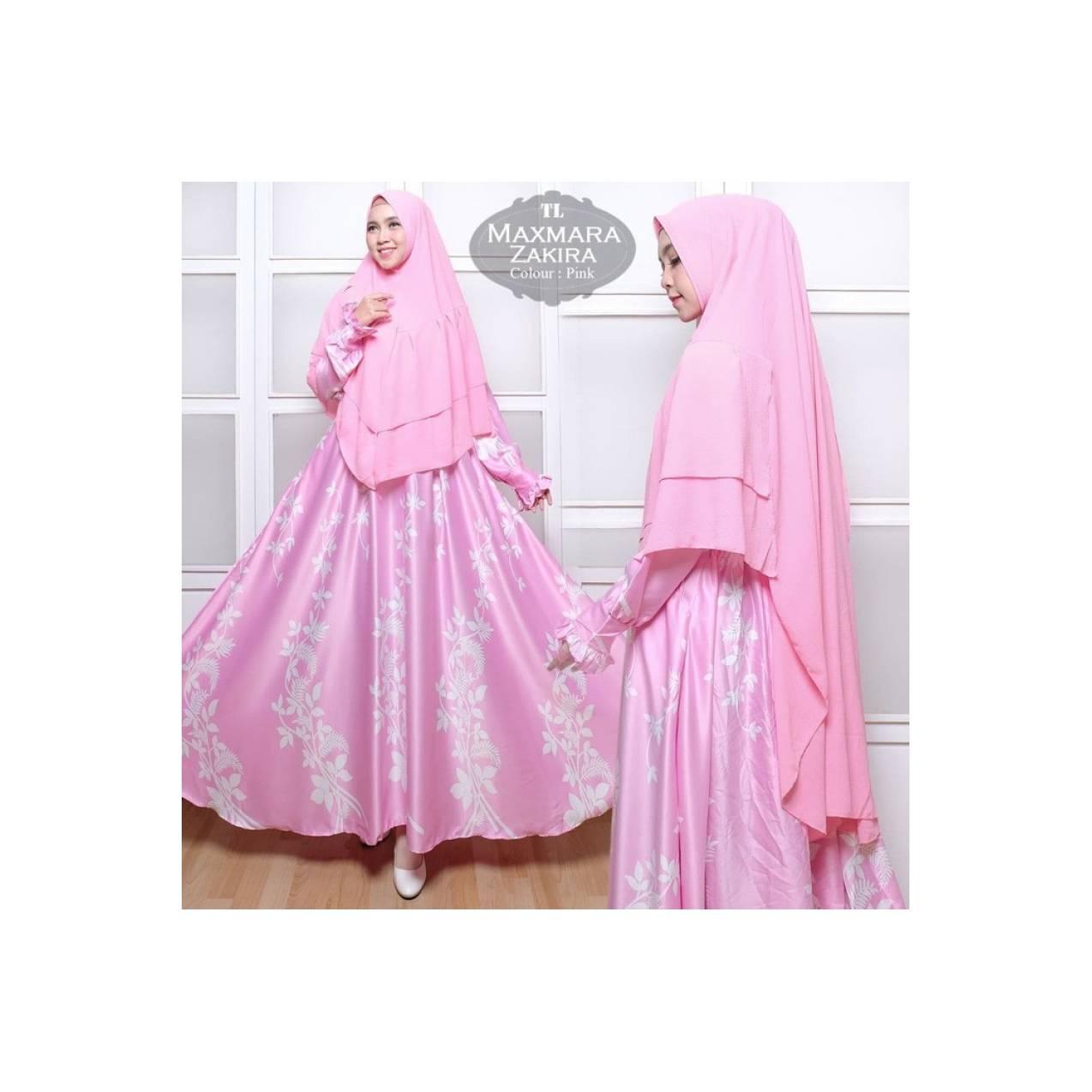pink cokelat krem hitam gamis baju muslim pesta xxxl xxl jumbo bigsize