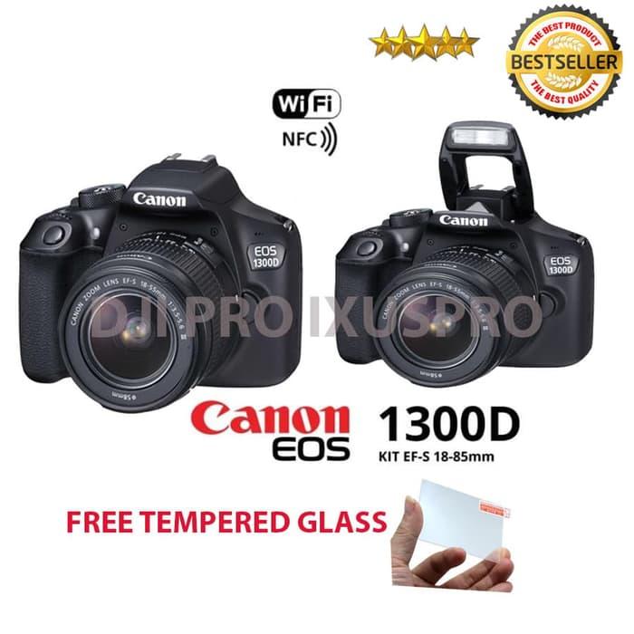 PALING DICARI CANON EOS 1300D KIT 18-55MM III WIFI - KAMERA CANON EOS 1300D + LENSA