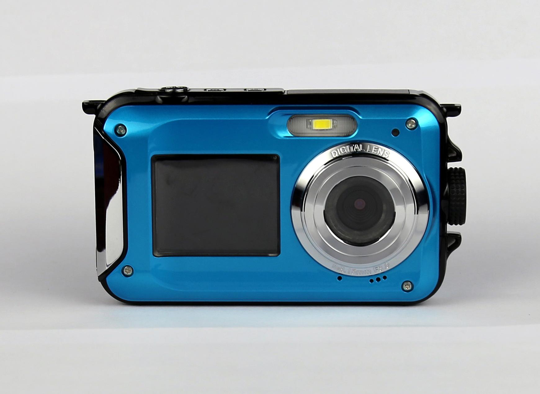 Aku COOH Baru Ganda-Layar Anti-Air Diri-Penghitung Waktu Kamera Digital Mini Luar Ruangan Kamera Biasa Olahraga Dive Kamera- internasional