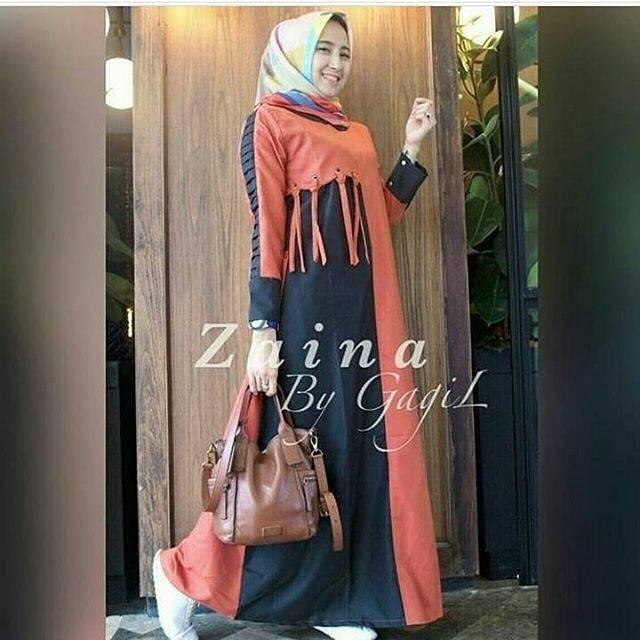 Gamis Terbaru Trendy Casual/Ada Realpict Ya/Dgeser Ke Kanan
