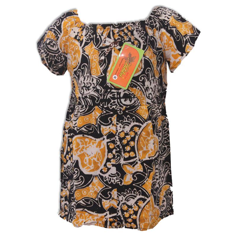 Daster Anak Batik, Baju Tidur Anak, Piyama Anak, Ukuran M Usia 6 Bulan - 2 Tahun (BKA002) Batik Alhadi