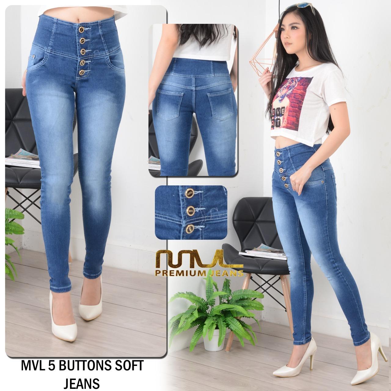 ANK-Celana Panjang Wanita High Waist Sofjeans Kancing 5