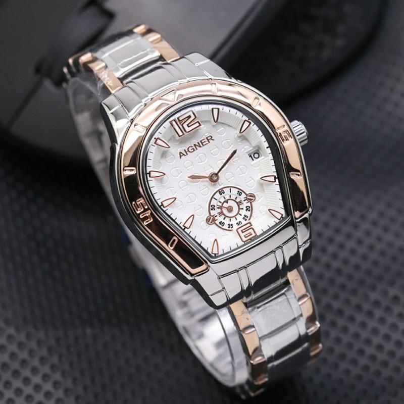 Jam Tangan Wanita / Cewek Murah Aigner Bari Rantai Silver Rose PROMO!!!