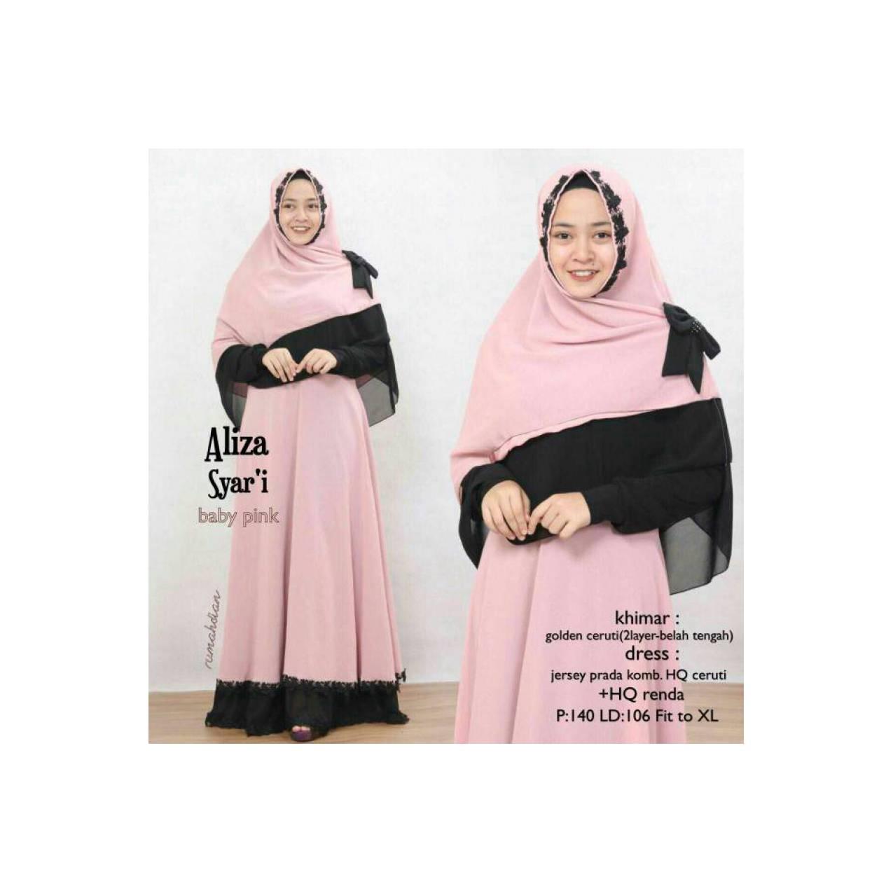 grosir murah baju muslim aliza syari golden cerutt