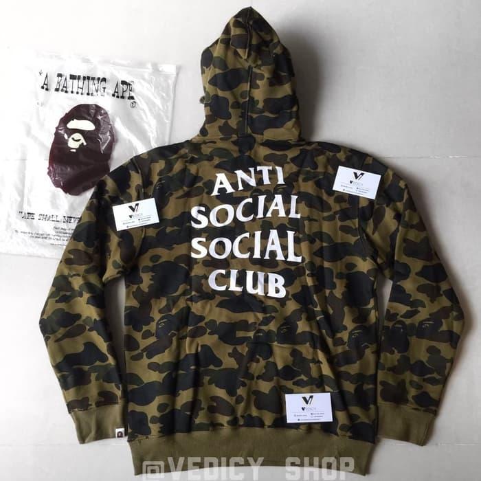 HOODIE JAKET BAPE BATHING APE ANTI SOCIAL ASSC SUPER MIRROR 1:1 ORI