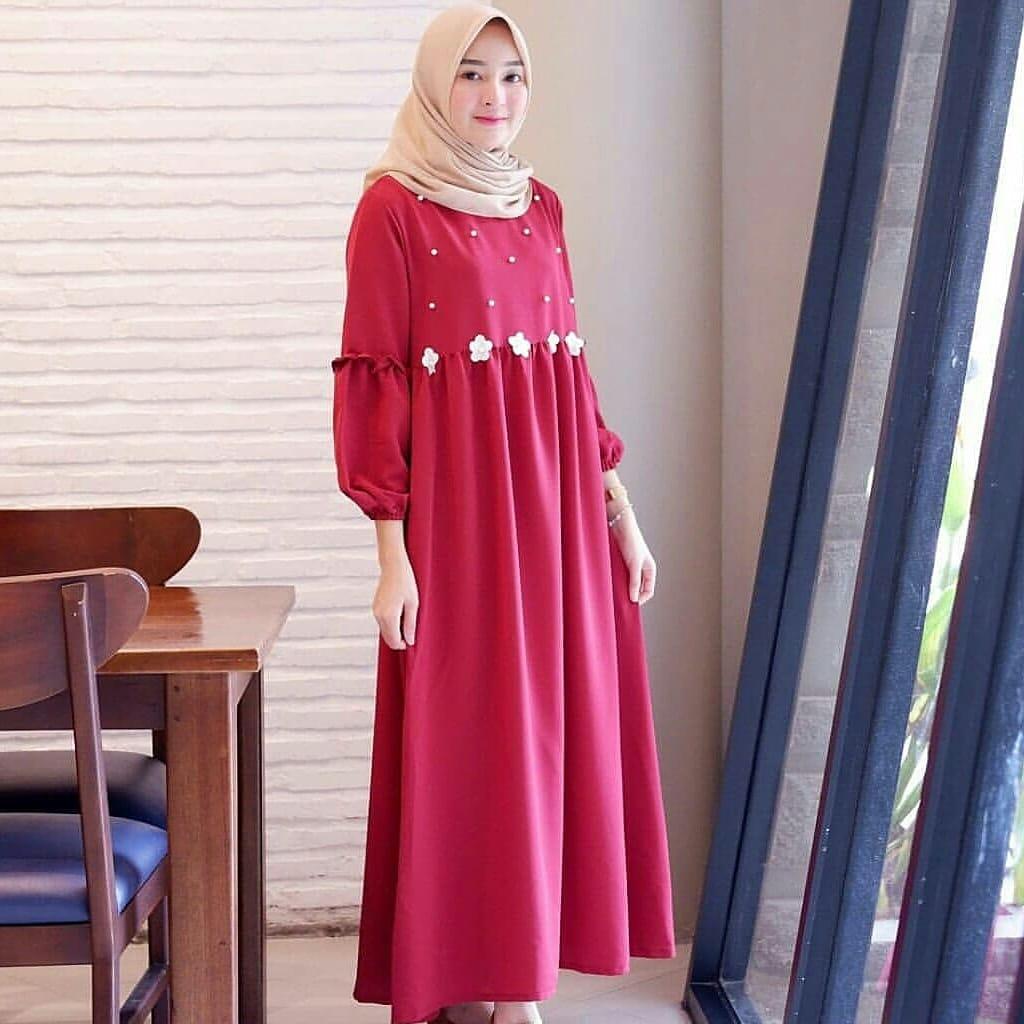 DoubleC Fashion Dress Clarisa / Dress Wanita / Baju Muslim / Atasan Muslimah / Pakaian Muslim 