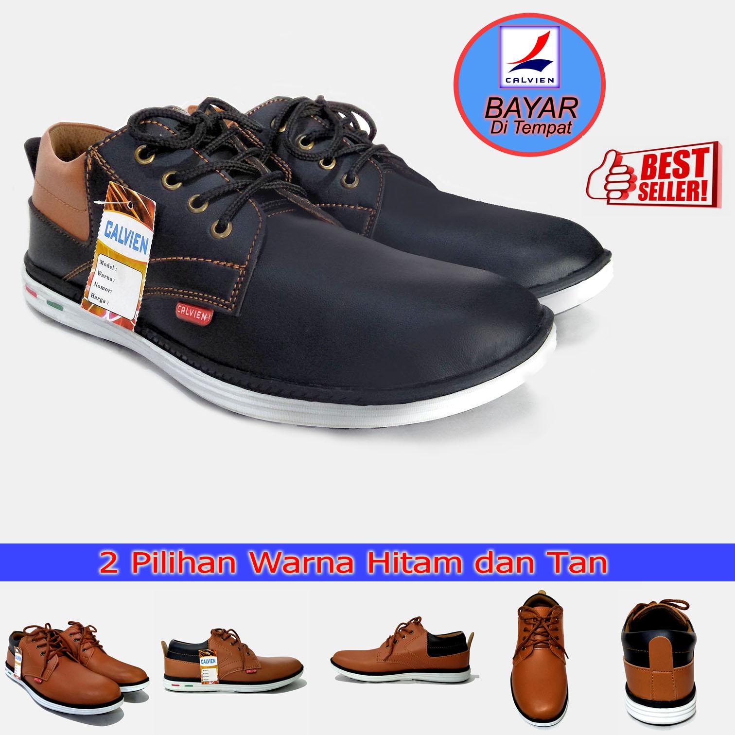 Calvien Sepatu Pria/Sepatu Formal/Sepatu Sneakers/Sepatu Pria Kulit/Sepatu Pria Murah Kode CL-04