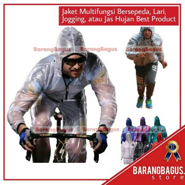Jaket Reebok Multifungsi Bersepeda, Lari, Jogging, Jas Hujan