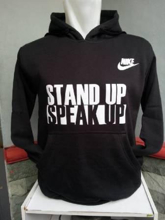 Sweater Hoodie Nike Stand Up (Black/White)