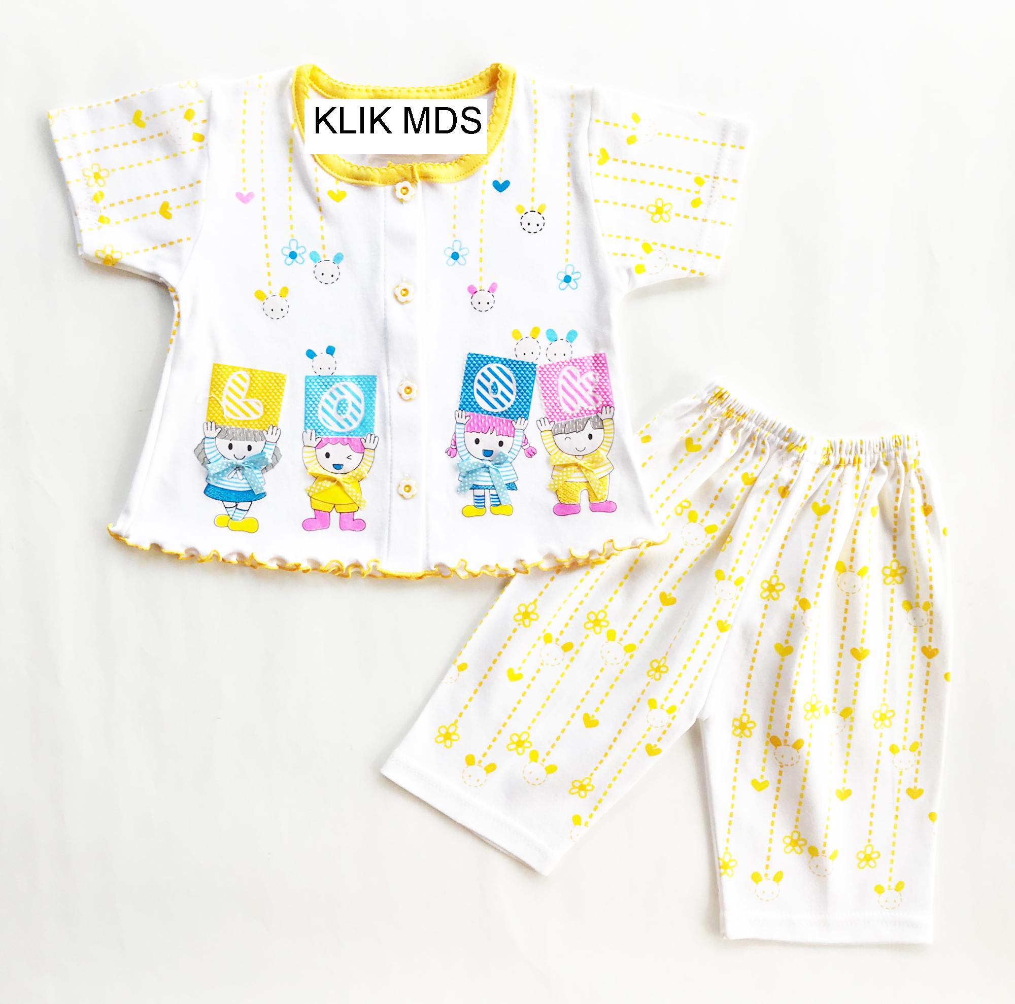 Klik Mds Baju Tidur Anak Bayi Perempuan Motif Look Anak Boy Girl Tangan Pendek