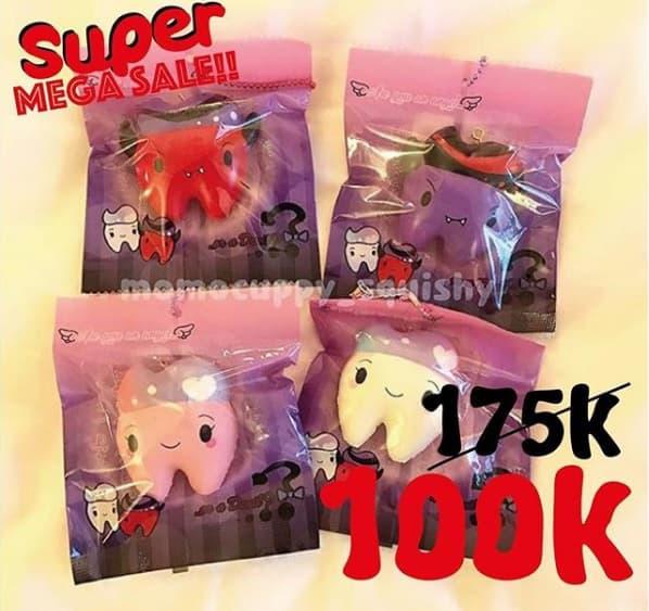 SUPER MEGA SALE • Cutie creative devil tooth Squishy Licensed