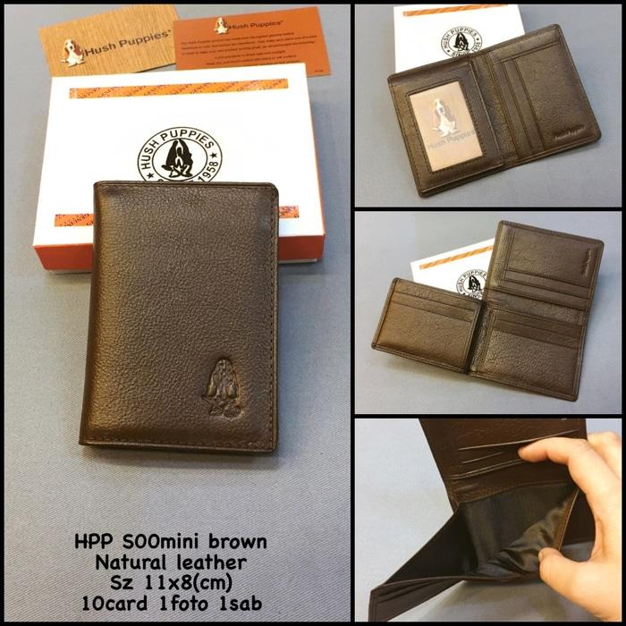 Hot Item!! Dompet Hush Puppies S00 Mini Brown Suprem Dompet Kulit Dompet Cowok - ready stock