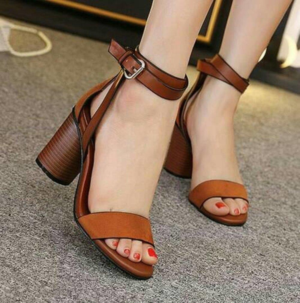 Clarisse - BIG HEELS HAK TAHU PEDRO COKLAT & HITAM