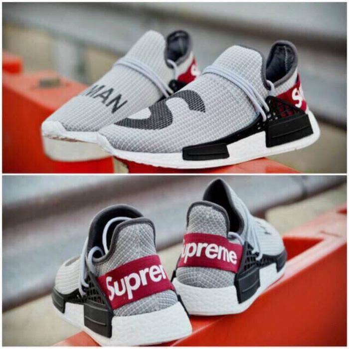 SALE !!! SEPATU KETS SNEAKERS PRIA ADIDAS NMD HUMAN RACE X SUPREME - M2UcuF