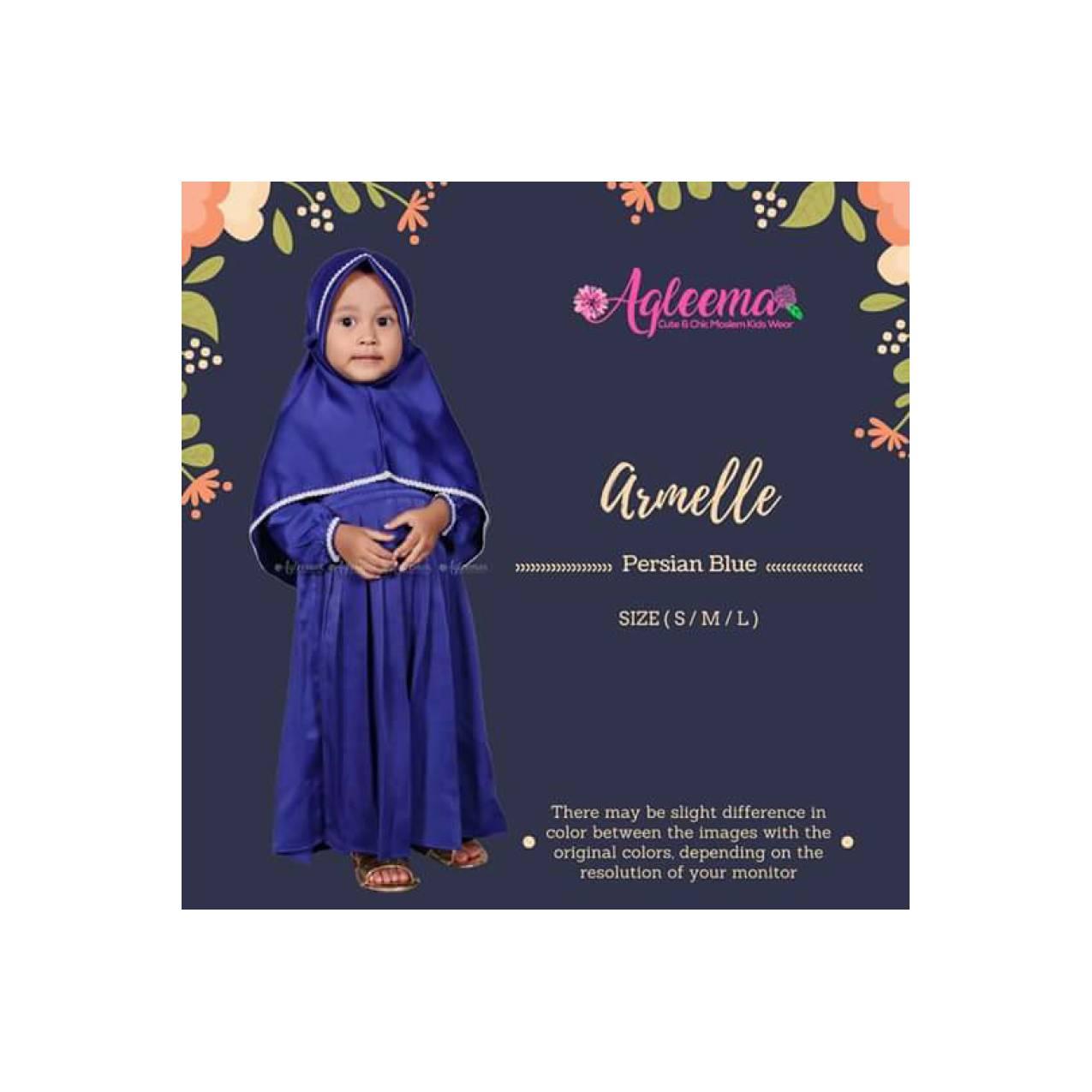 Gamis Anak / Baju Muslim Anak / Baju Pesta Anak / Armelle ElectricBlue