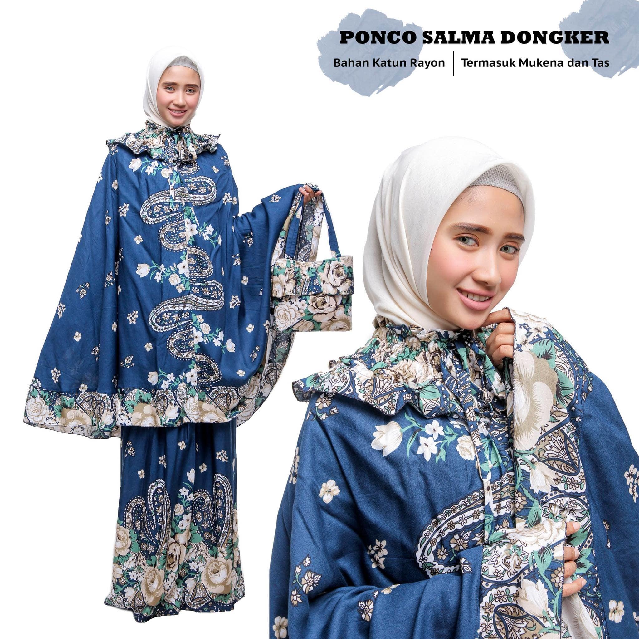 PERLENGKAPAN SHOLAT WANITA MUKENA PONCO BALI DEWASA SALMA DONGKER
