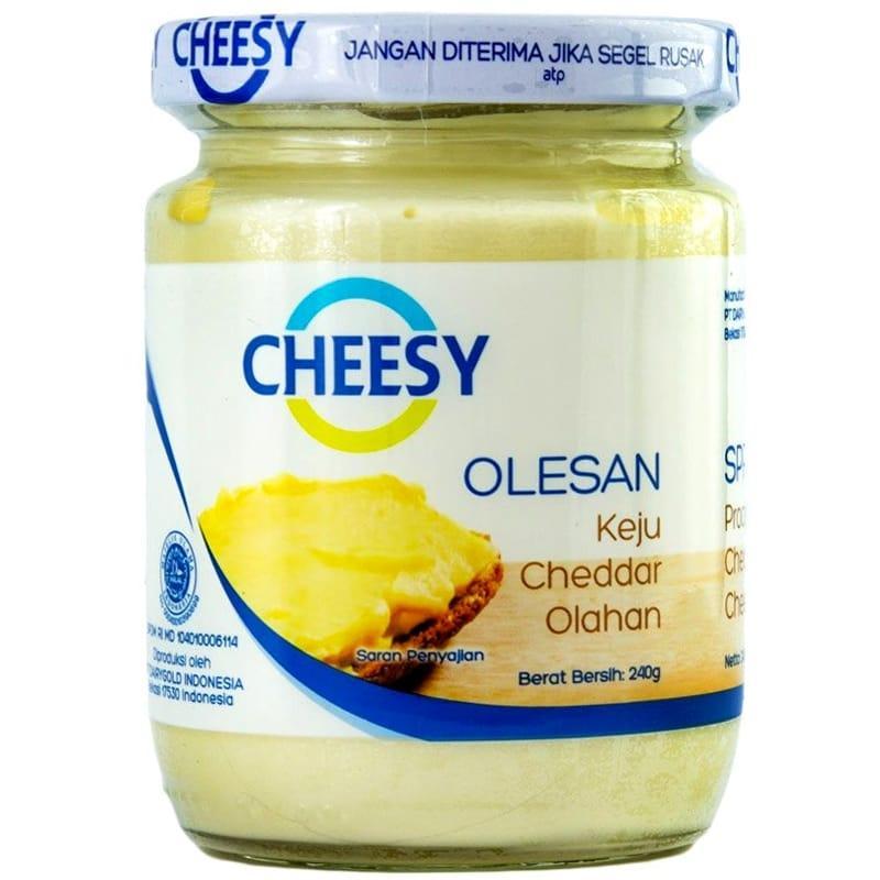 Cheesy Olesan Keju Cheddar Olahan 240G