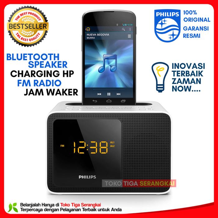 Philips Alarm Clock Radio Bluetooth Speaker AJT5300W