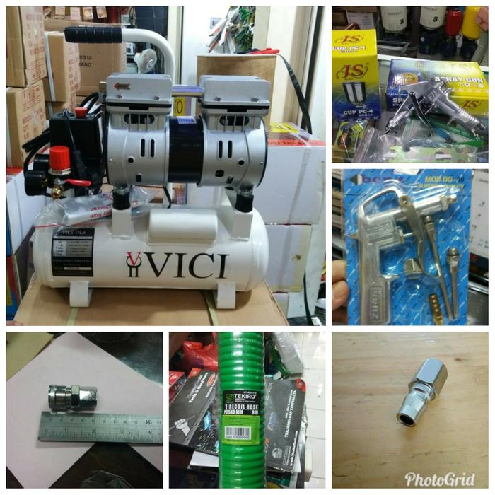 PAKET KOMPRESOR LAKONI VICI + SPRAY GUN F 75 PAKET KOMPRESOR CAT 75 HP