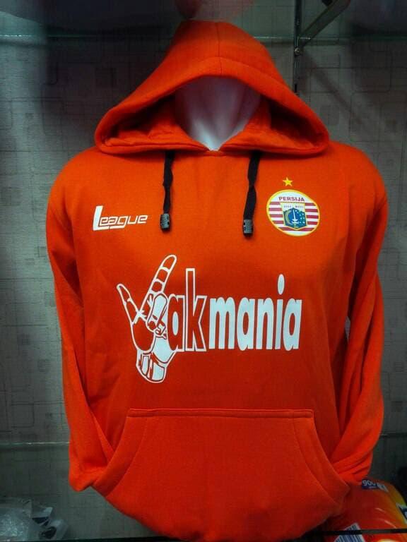 JAKET SWEATER HOODIE BOLA PERSIJA OREN