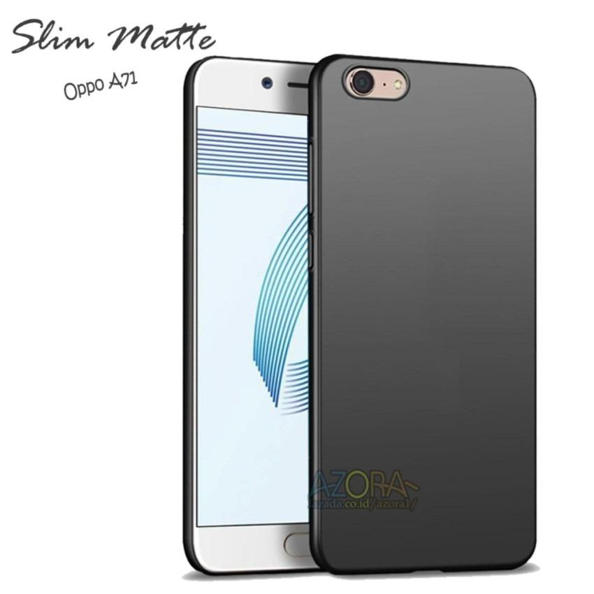 Case Slim Black Matte Oppo A71 Baby Skin Softcase Ultra Thin Jelly Silikon Babyskin