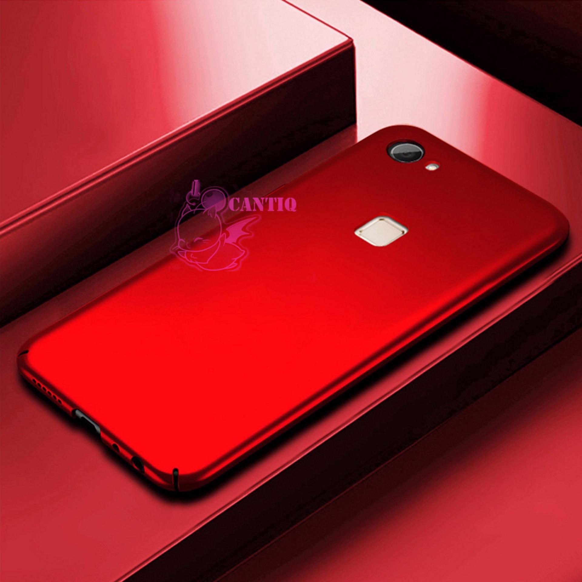 QCF Case Vivo Y75 Hard Slim Red Mate Anti Fingerprint Hybrid Case Baby Skin Vivo Y75 / Baby Hardcase Vivo Y75 / Baby Skin Vivo Y75 / Casing Vivo Y75 / Case Vivo Y75 - Merah / Red