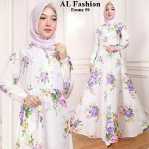 SUPPLIER GROSIR 15399 X11 MAXI BUSUI MAXY SYARI GAMIS LENGAN PANJANG BAJU MUSLIM FASHION BUSANA MUSLIMAH WARNA UNGU MURAH KEKINIAN BAHAN KATUN