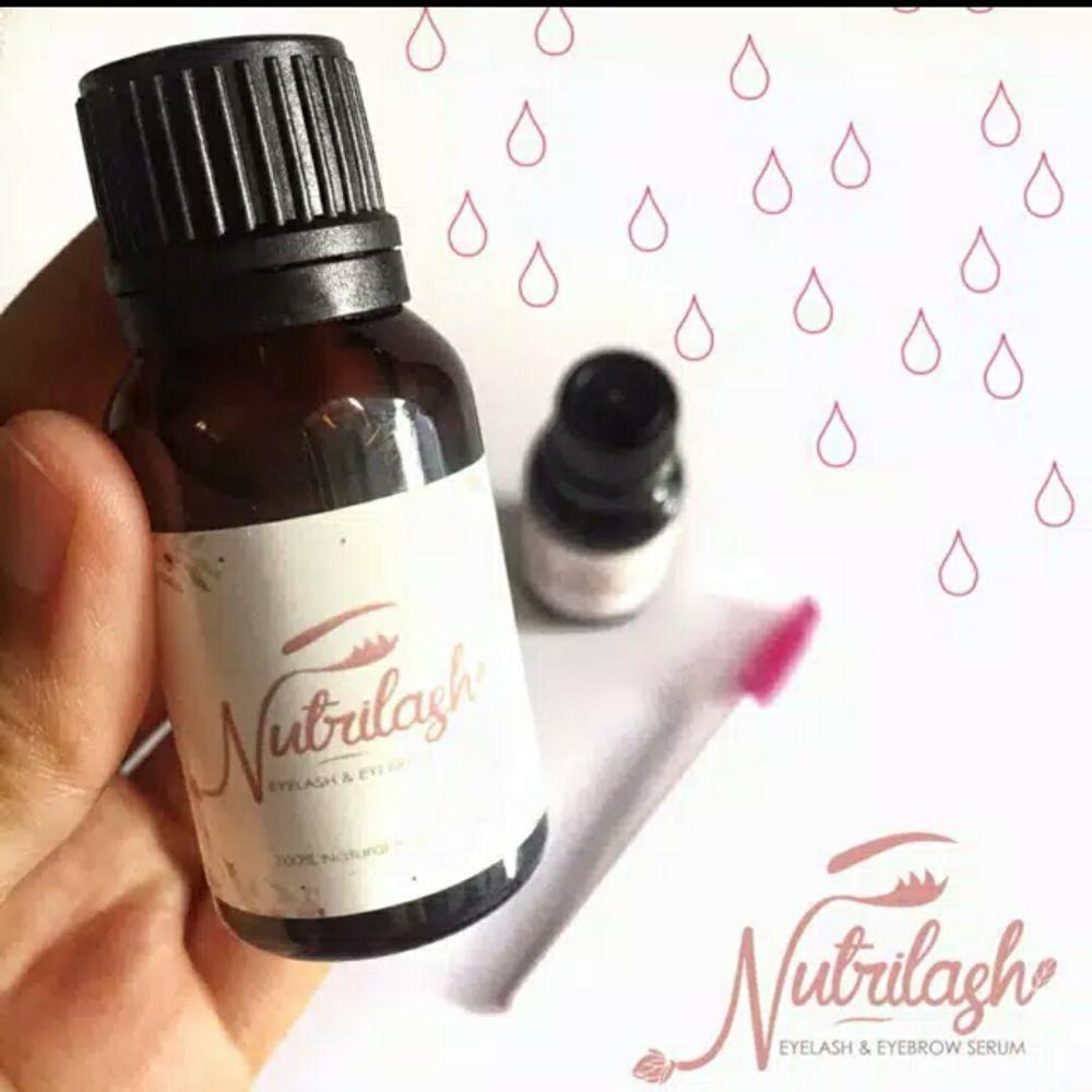 Nutrilash Serum (Penumbuh/Penebal Alis & Bulu Mata Alami) Free Mascara Wand