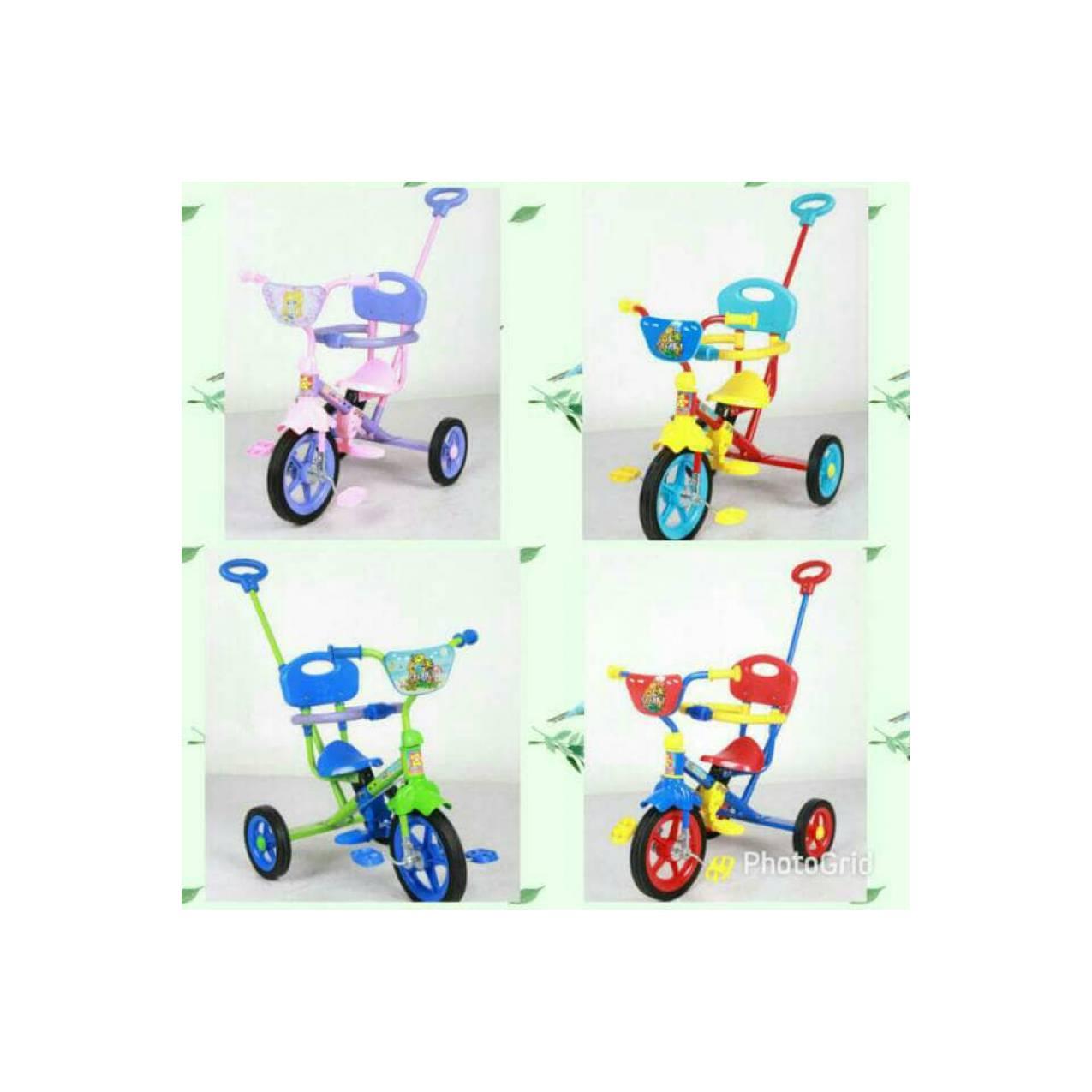 Tricycle Sepeda Roda 3 Tiga Safari Lengkap Dorongan dll