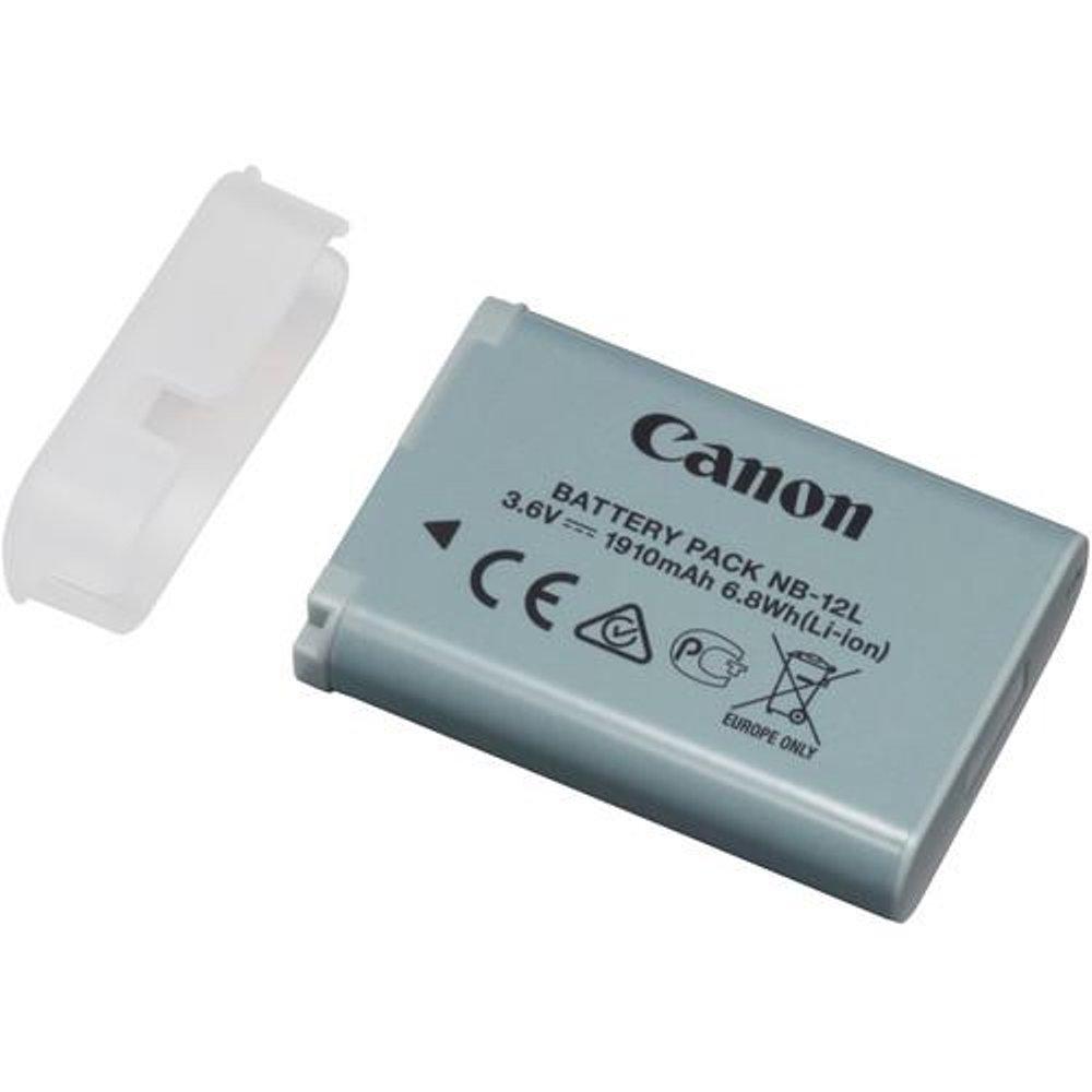 Battery Pack NB-12L kompatibel dengan kamera digital PowerShot N100 dan charger CB-2LG