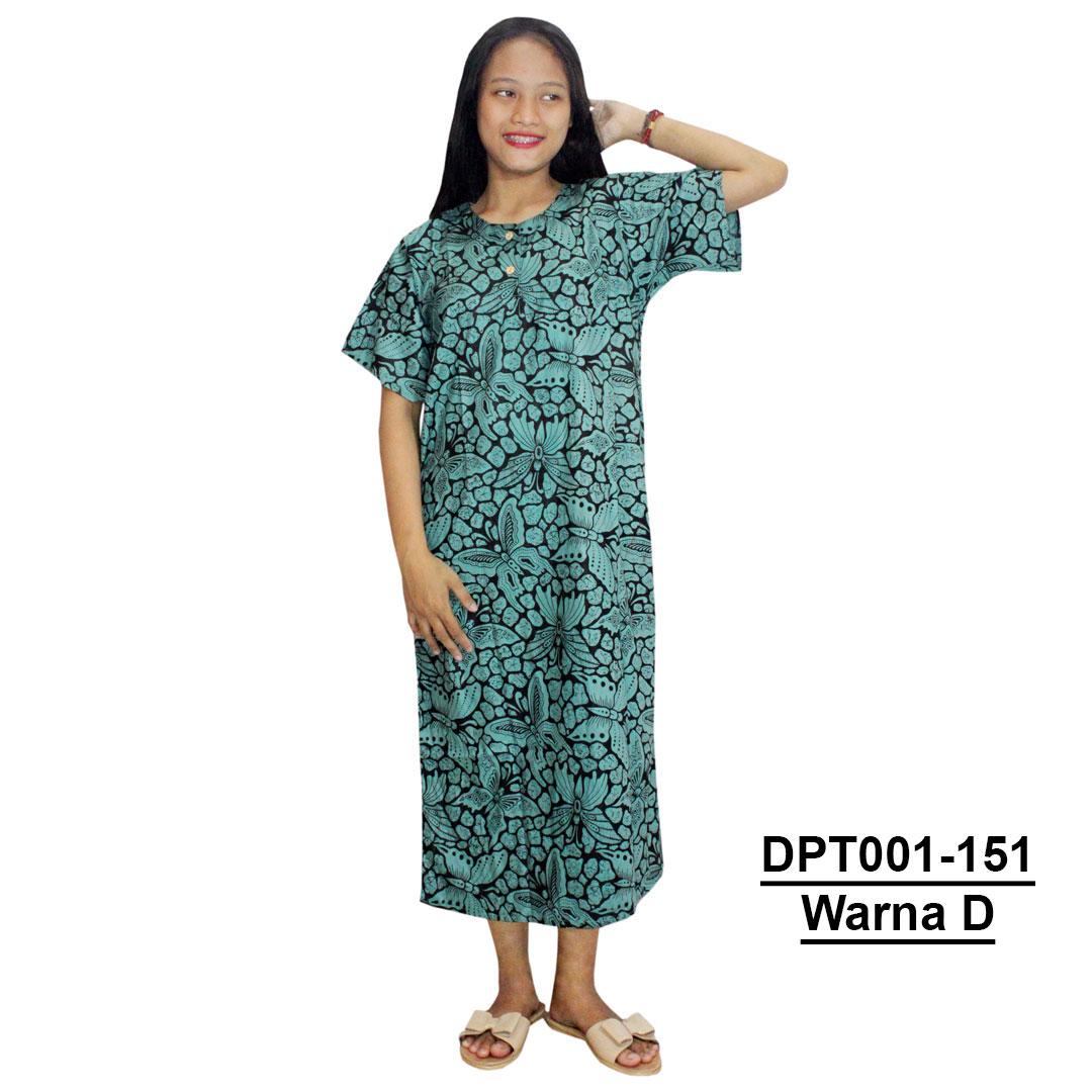 Daster Batik, Daster Lengan Pendek, Baju Tidur, Piyama, Kancing, Daster Bumil, Daster Busui (DPT001-151) Batikalhadi Online