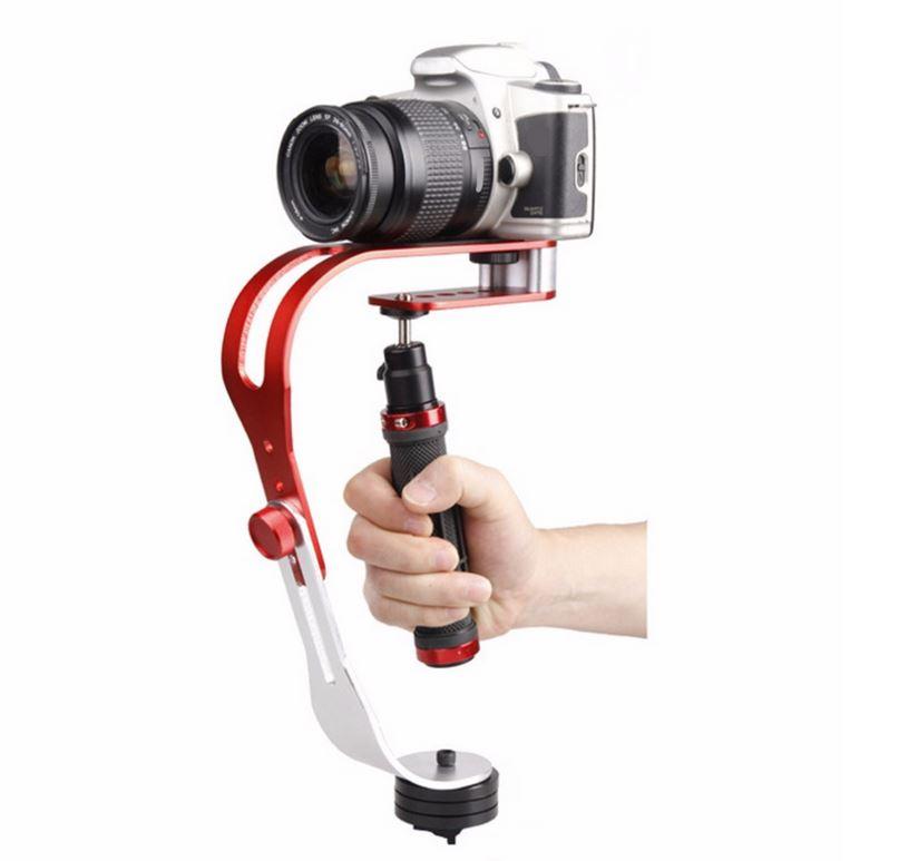 Handheld Steadycam Stabilizer Video Gimbal Kamera DSLR GoPro Xiaomi Yi Action Camera merah
