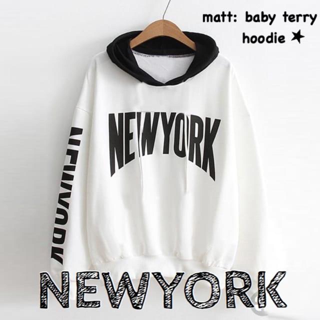 DAMAI FASHION JAKARTA - SWEATER wanita MILKA hoodie new york - baju murah konveksi