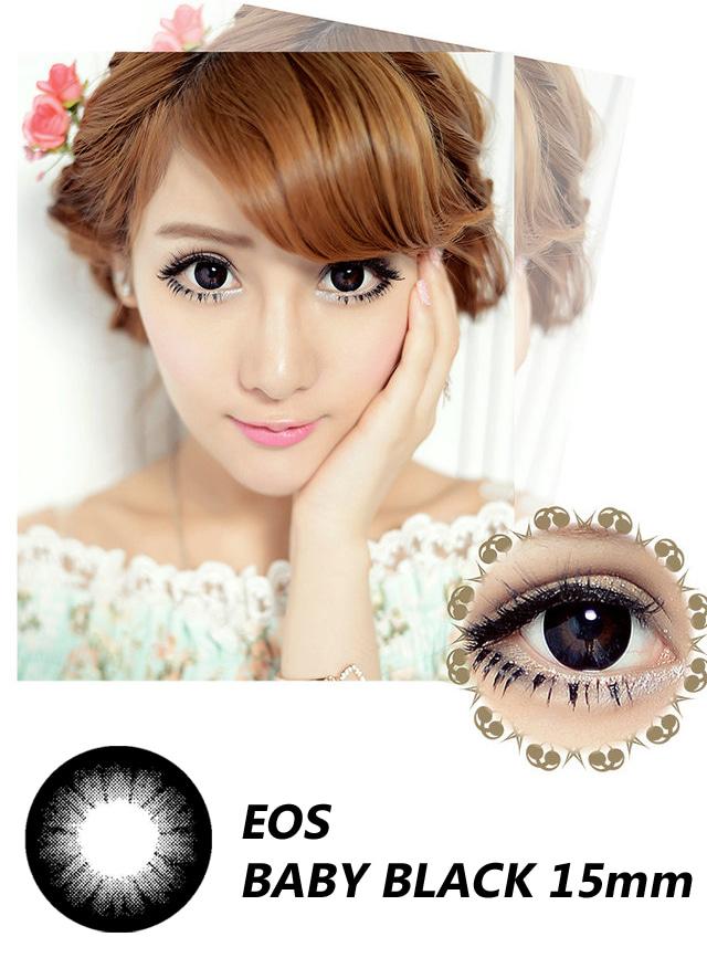 Promo - Softlens EOS Baby Black (Hitam) Original