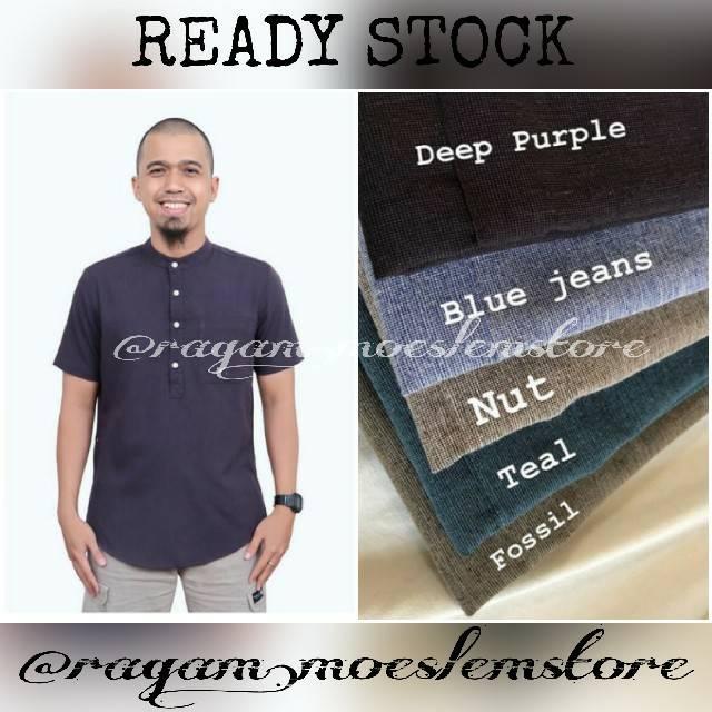 Arafah koko Lengan Pendek by Heaven Light Men HLmen HL for men HL Men (Teal XL)