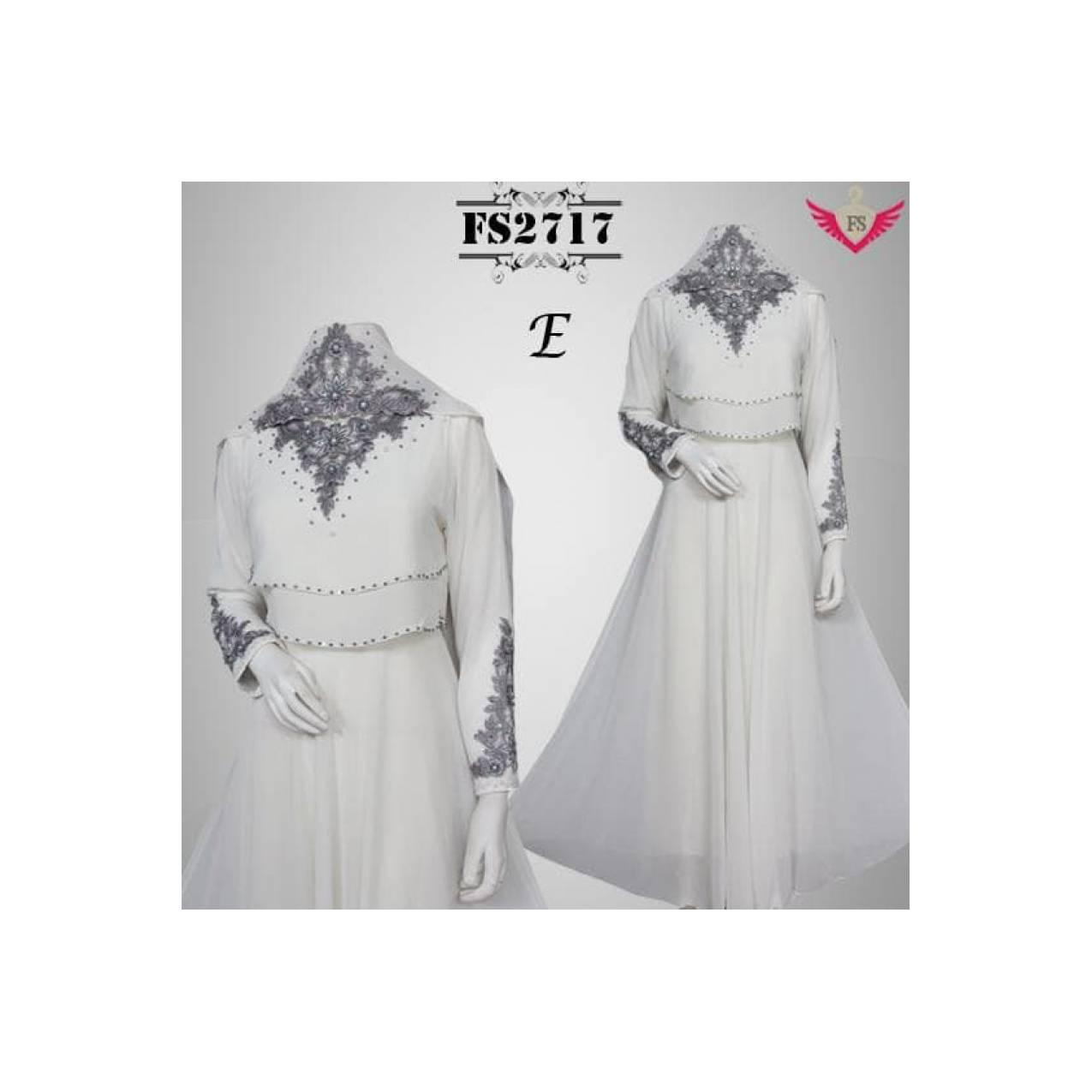 gaun pesta gamis putih baju pengantin murah