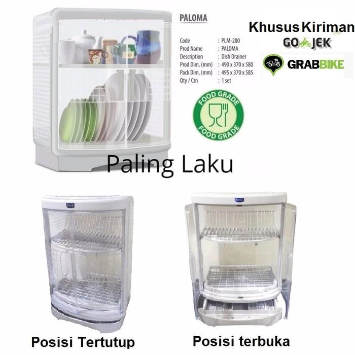 Rak Piring Plastik Tertutup Rovega Paloma (Bisa Jne) - Yrtart