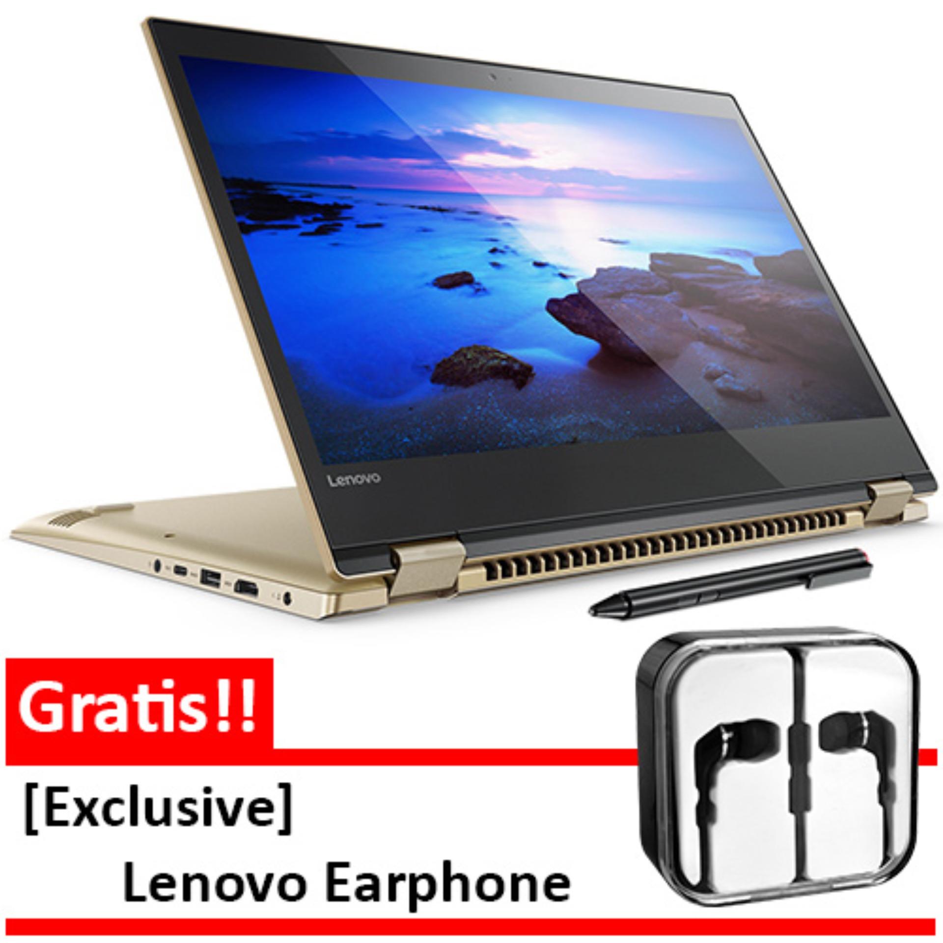 Lenovo Ideapad Yoga 520-14IKB-8LID Gold Ci5-8250U-8GB-1TB-GF940MX 2GB-Win10-2yr