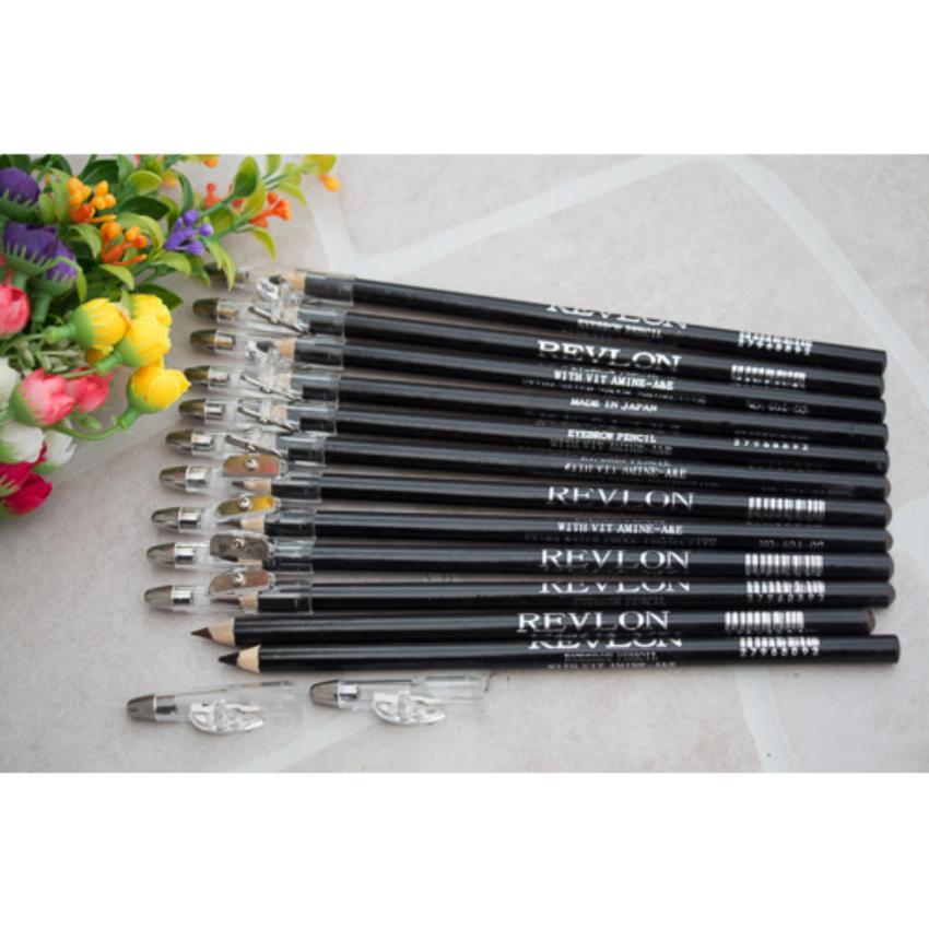 Revlon Pensil Alis Rautan Warna Hitam - Eyeliner & Lipliner Pencil - Hitam