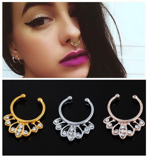 Anneui - BP0007 - anting jepit/fake piercing/tidak perlu tindikan