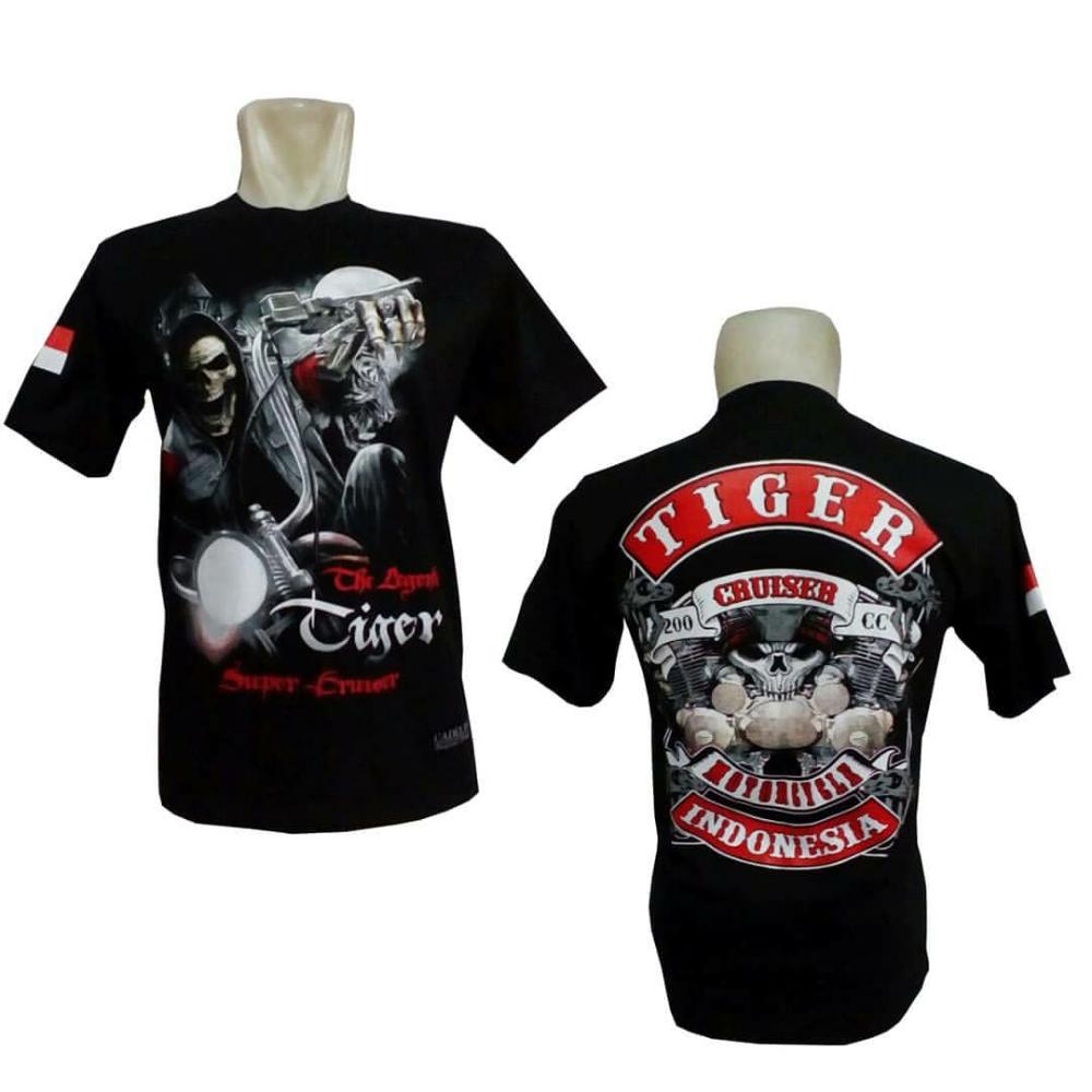 Baju Motor Kaos Honda Tiger Bikers BONUS STIKER TG007